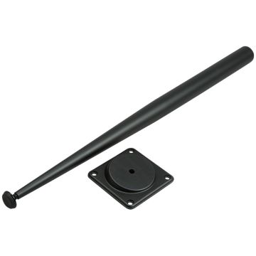 Bordben Konisk Ø42/14 mm 700 mm Sort, 4-pak