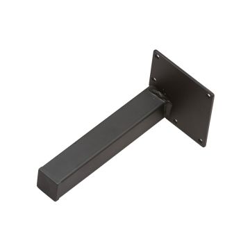Møbelben Firkant 25x25x150 mm Sort