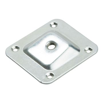 Vinklet monteringsplade M8 66x58 mm 10° stål  