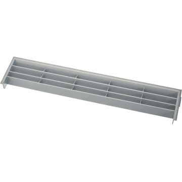 Udluftningsrist 372 x 79 mm Sølv