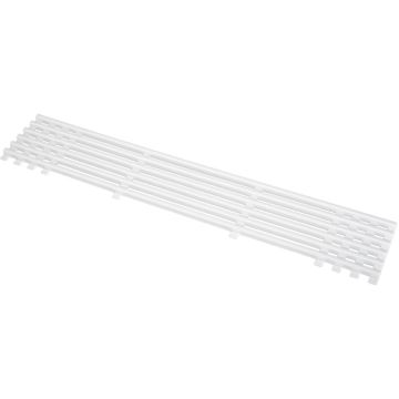 Udluftningsrist 600 x 100 mm Hvid