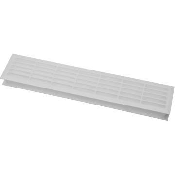 Udluftningsrist 400 x 80 mm Hvid