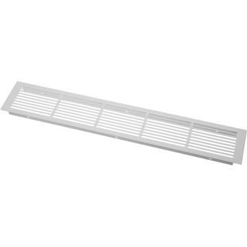 Udluftningsrist 500 x 86 mm Hvid RAL-9003