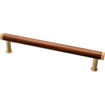 Køkkengreb 'Qupon' Valnød / Børstet Messing