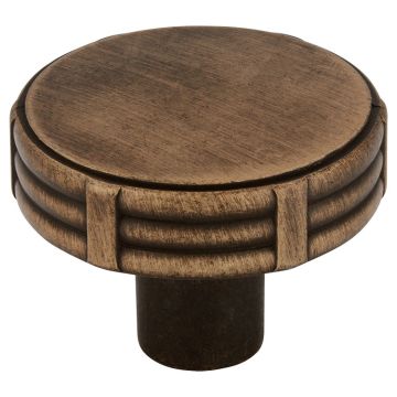Møbelknop 'Bamboo' Sort / Messing Børstet