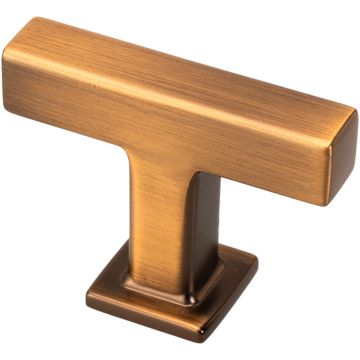 Møbelknop 'Beam' Sort / Messing Børstet