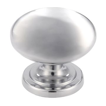 Møbelknop 'Boom' Blank Chrom