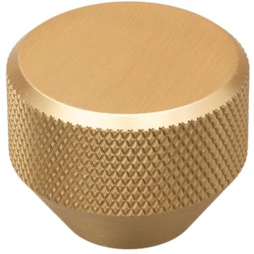 Møbelknop 'Mesh' Messing Satin Riflet