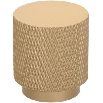 Møbelknop 'Raw' Mat Messing Riflet