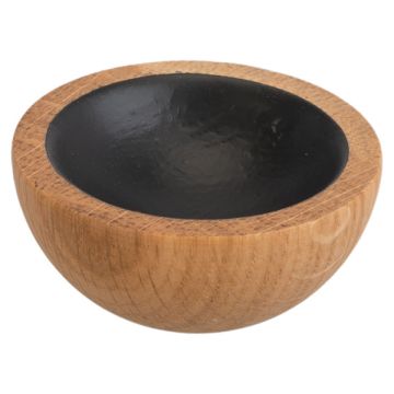 Møbelknop 'Semi' Eg / Sort