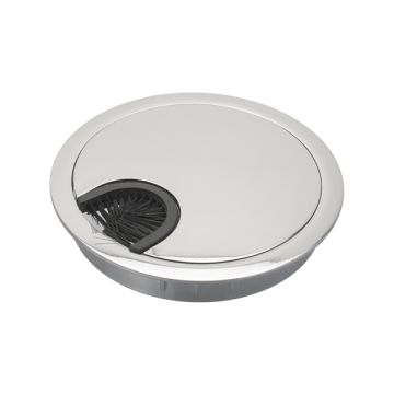 Kabelgennemføring Ø 80 mm Blank Chrom