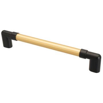 Køkkengreb 'Pipe' Sort / Børstet Messing