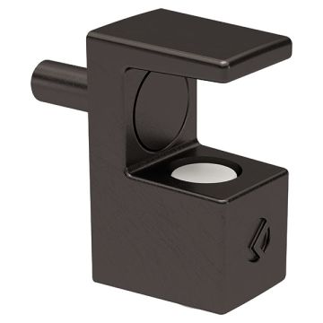 Glashyldebærer 'Grace' for 5-6 mm Glas,  Sort Nikkel,  Ø3 mm tap