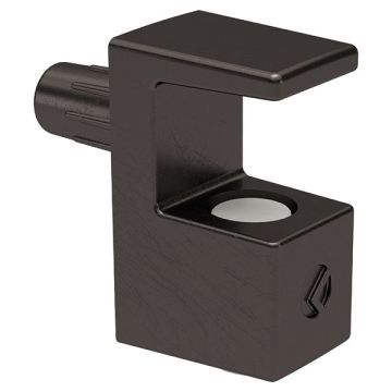 Glashyldebærer 'Grace' for 5-6 mm Glas,  Sort Nikkel,  Ø5 mm tap