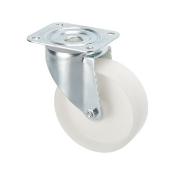 Drejelige Industrihjul Ø 125 uden Bremse Nylon