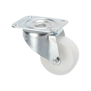 Drejelige Industrihjul Ø 80 uden Bremse Nylon