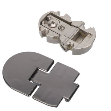 Klaphængsel 'Pacta' Sort metal Blank