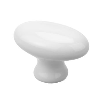 Porcelænsknop "Jever" Hvid