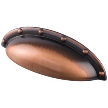 Skålegreb "Rivet" Kobber Finish