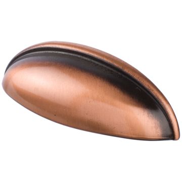 Skålegreb "Shell" Kobber Finish