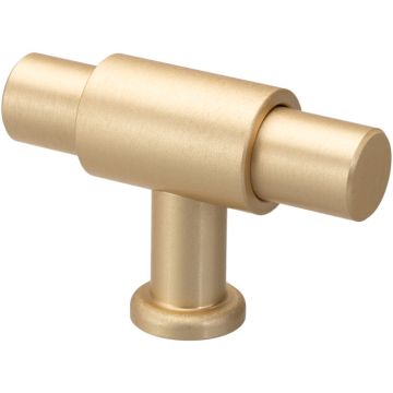 T-Knop 'Juvel' Messing Satin