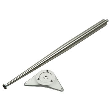 Bordben Konisk Ø42/30 mm 690 mm Rustfri Look 4-Pak