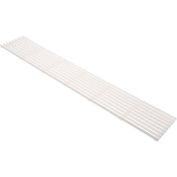 Ventilationsrist 596 x 100 mm Hvid