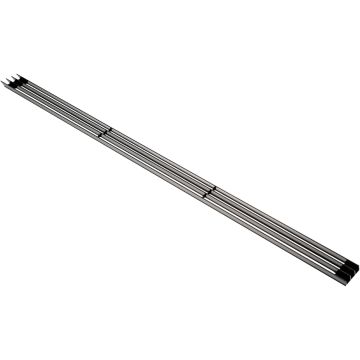 Ventilationsrist 596 x 37,3 mm Sort