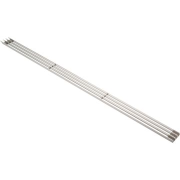 Ventilationsrist 596 x 37,3 mm Børstet Aluminium