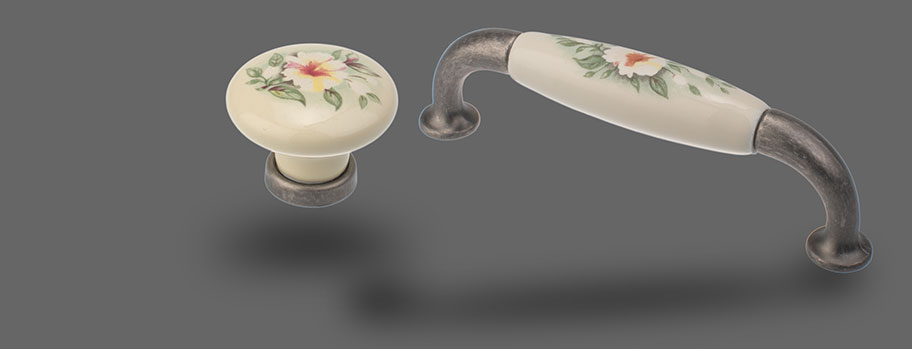 Køkkengreb og Møbelknopper af Porcelæn Køkkengreb og Møbelknopper af Porcelæn